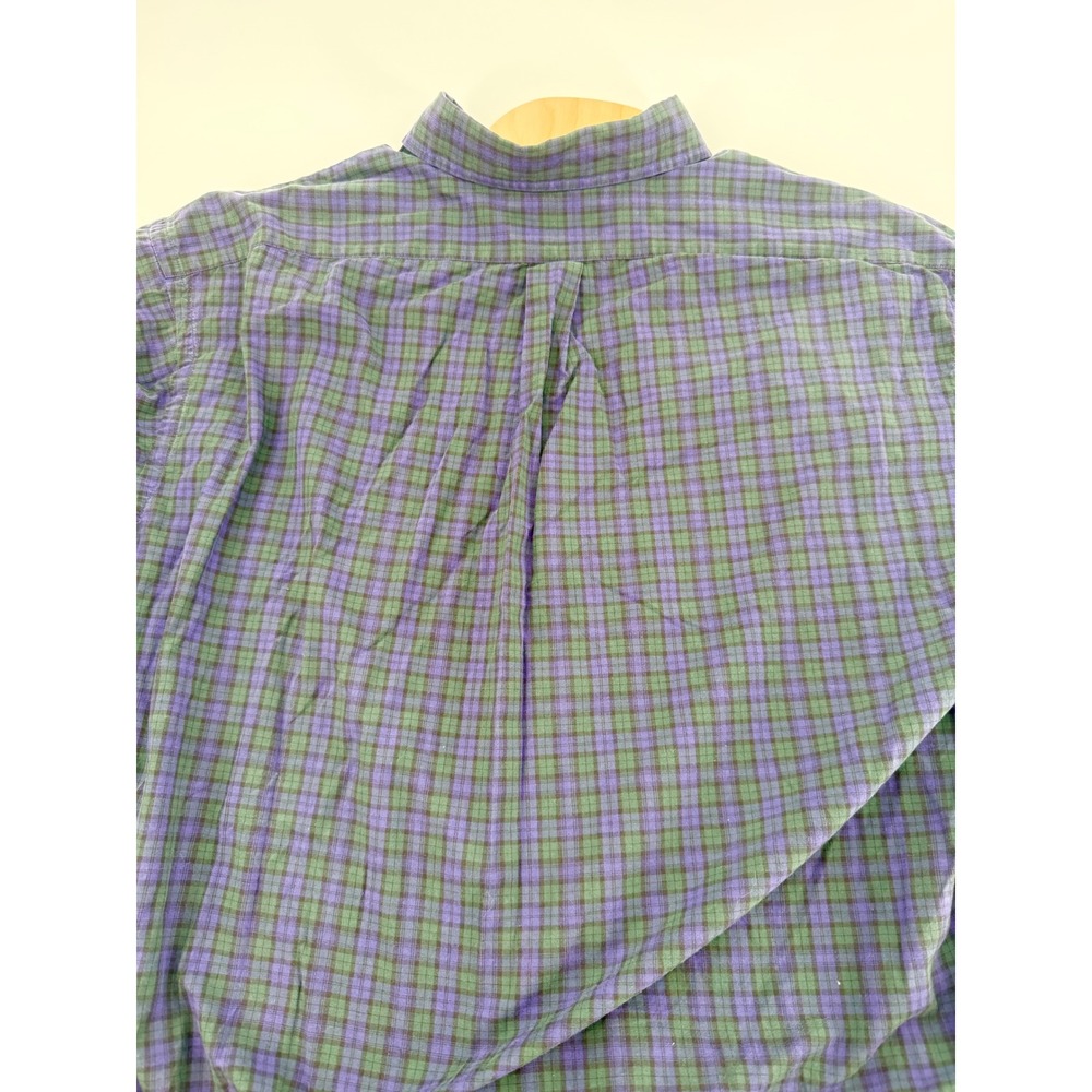 Polo Ralph Lauren Blake Shirt Mens XL Purple Green Plaid Long Sleeve Button Down - Picture 4 of 4
